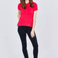 Classic Jersey Spandex Polo Top