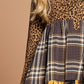 Cheetah Print Button-down Collard Shirt Dress