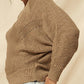 A Ribbed Knit Sweater