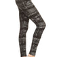 Yoga Style Banded Lined Multicolor Print, Full Length Leggings In A Slim Fitting Style With A Banded High Waist