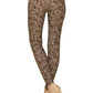 Multi Print, Full Length, High Waisted Leggings In A Fitted Style With An Elastic Waistband