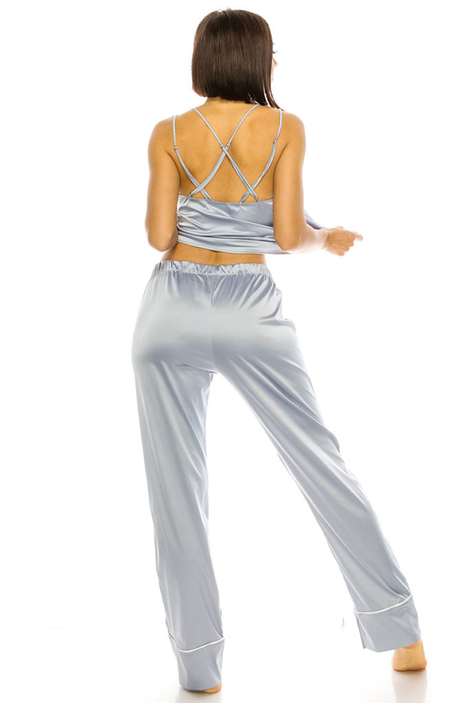 Satin Pj Set
