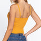 Front Closure With Hooks Sweater Cami Top