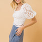 A Cropped Lace Top