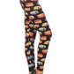 Multicolored Campers Printed, High Waisted Leggings In A Fit Style, With An Elastic Waistband