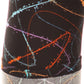 Multicolored Scribble Print, High Waisted Leggings In A Fitted Style With And Elastic Waist