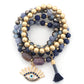 Evil Eye Bead Tassel Bracelet Set