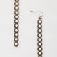 Rodeo Western Round Bead Pattern Metal Dangle Earring