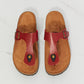 MMShoes Drift Away T-Strap Flip-Flop in Wine