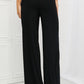 Culture Code Heatwave Front Slit Flowy Pants in Black