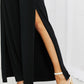 Culture Code Heatwave Front Slit Flowy Pants in Black