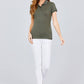 Classic Pique Spandex Polo Top