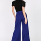 Side Slit Detail Wide Leg Pants