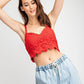 Crochet Laced Bralette Top