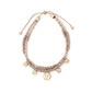 Coin Charm Beaded Adjustable Bracelet