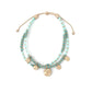Coin Charm Beaded Adjustable Bracelet