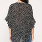 Leopard Printed Crepe Top