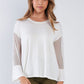 Long Mesh Sleeve Top