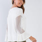 Long Mesh Sleeve Top