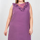 Plus Size Lace Insert Shift Midi Dress