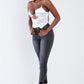 Silk Chain Spaghetti Strap High Thong Center Cut Out Bodysuit