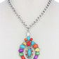 Multi Stone Pendant Necklace