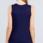 Sleeveless Round Neck Rayon Spandex Knit Top
