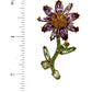 Modern Multi Rhinestone Flower Earring