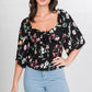 Floral Print Crop Top
