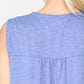 Sleeveless Lace Trim Tunic Top With Scoop Hem