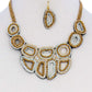 Multi Beaded Fashion Chunky Necklace And Earring Set