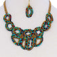 Multi Beaded Fashion Chunky Necklace And Earring Set