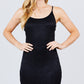 Cami Straps Round Neck Bottom Scallop Detail Bodycon Lace Dress