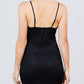 Cami Straps Round Neck Bottom Scallop Detail Bodycon Lace Dress