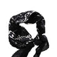 Stylish Pleated Floral Print Bandanna
