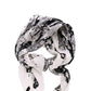Stylish Pleated Floral Print Bandanna