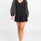 V Neckline Solid Romper