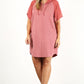 Plus Size Solid Dress With Zip-up Closure