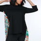 Asymmetrical Print High Low Top