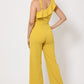 One Shoulder Ruffle Jumpsuit