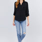 3/4 Roll Up Sleeve With Pocket Woven Shirts