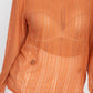 Ruffle Mock Neck Lace Top