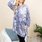 Ultra Cozy Tie Dye French Terry Brush Oversize Casual Pullover
