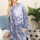 Ultra Cozy Tie Dye French Terry Brush Oversize Casual Pullover