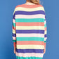 Multi-colored Striped Knit Sweater Dress