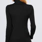 Long Sleeve With Metal Button Detail Turtle Neck Viscose Sweater