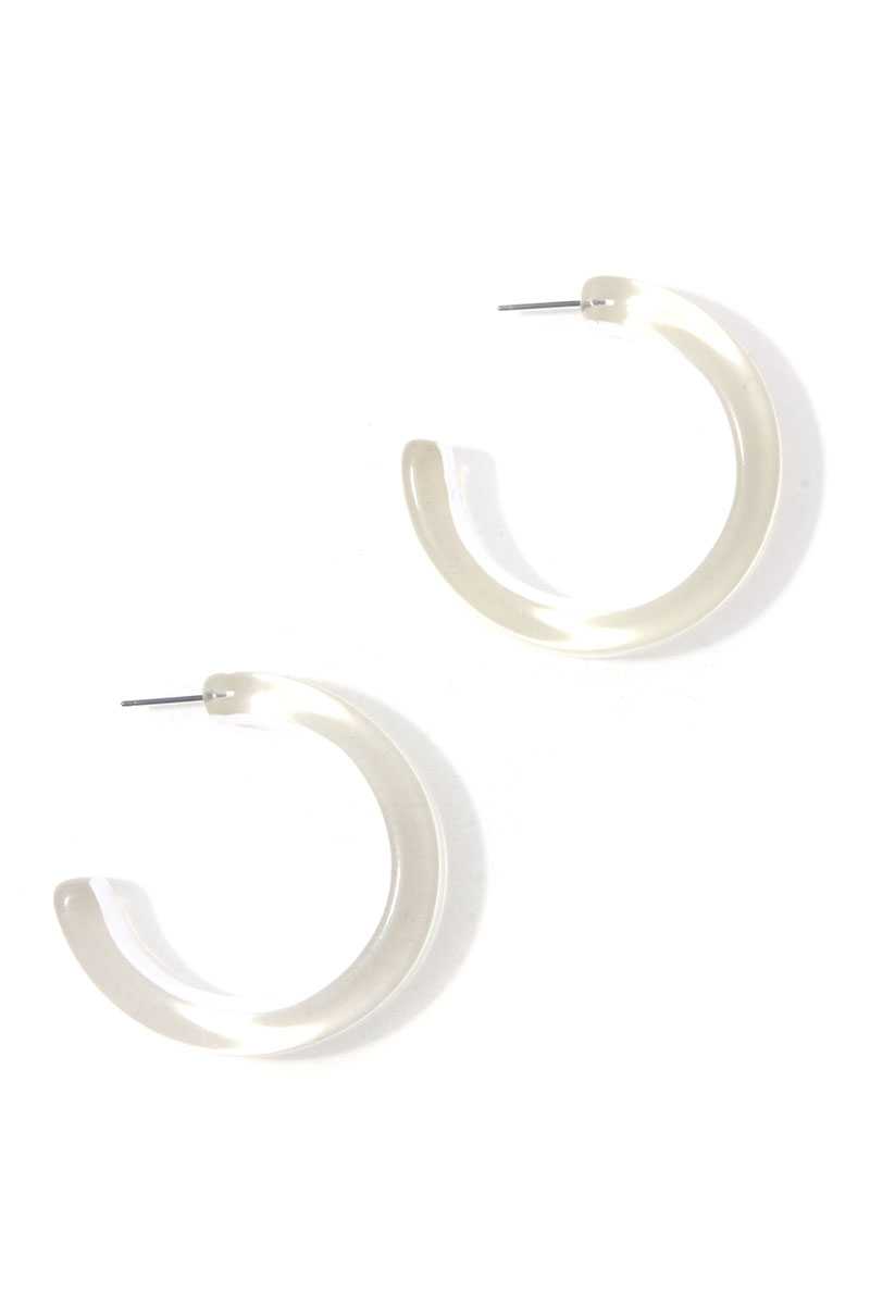 Chic Transparent Hoop Earring