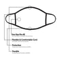 Graphic Printed Face Mask Unisex Adult
