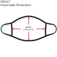Graphic Printed Face Mask Unisex Adult