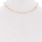 Metal Single Chain Short Necklace